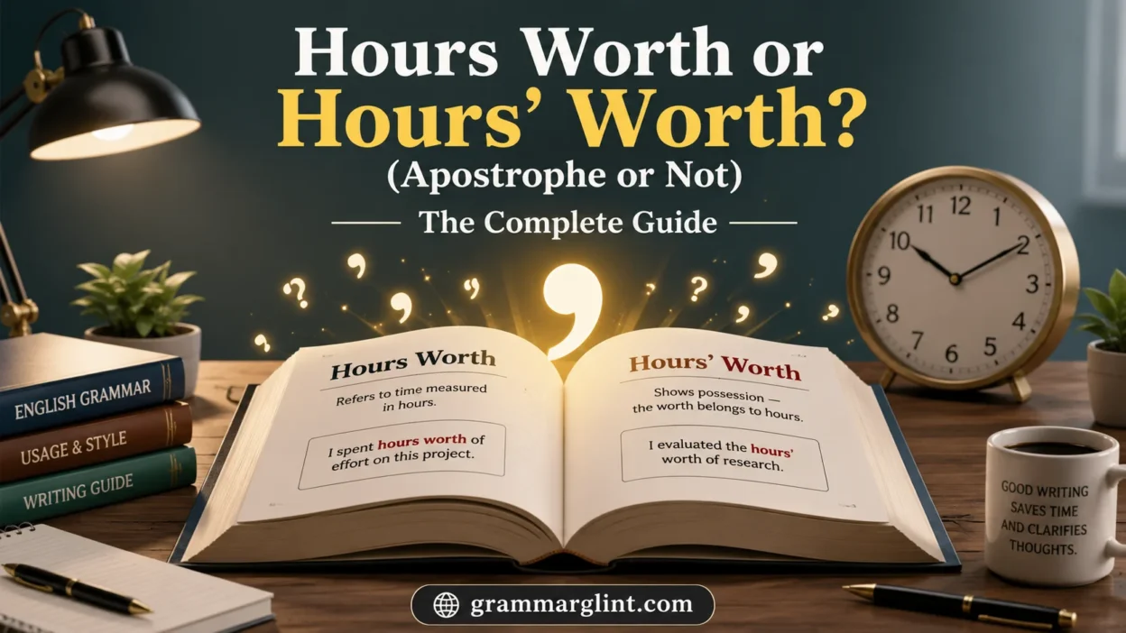 Hours Worth or Hours’ Worth