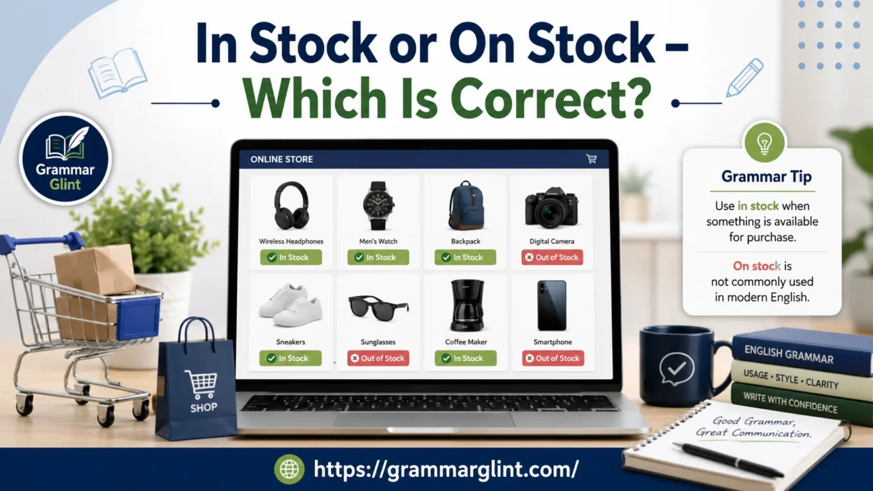 In Stock or On Stock