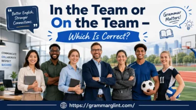 In the Team or On the Team