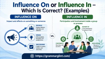 “Influence On” or “Influence In”