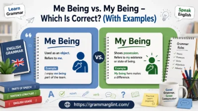 Me Being vs. My Being