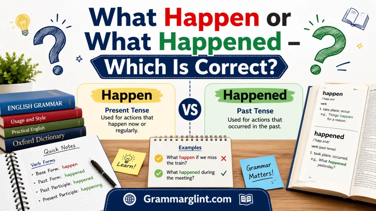 What Happen” or “What Happened”