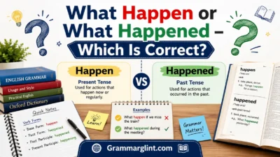 What Happen” or “What Happened”