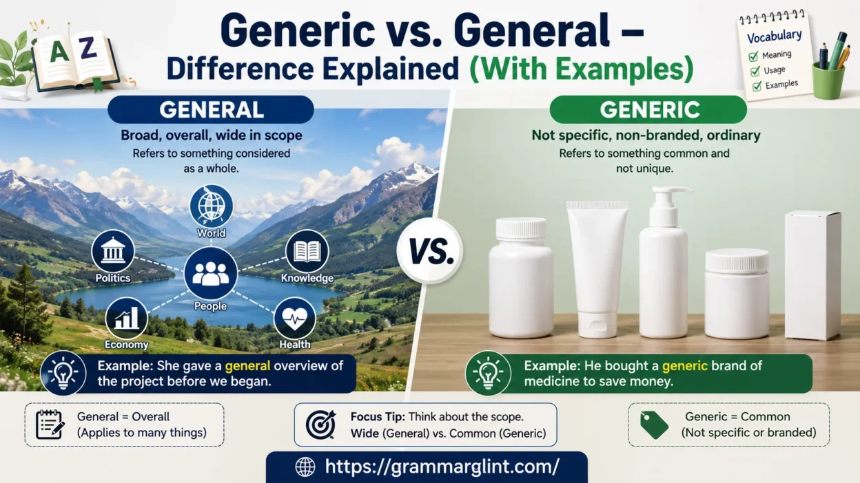 Generic vs. General