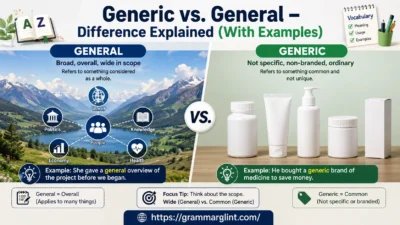 Generic vs. General