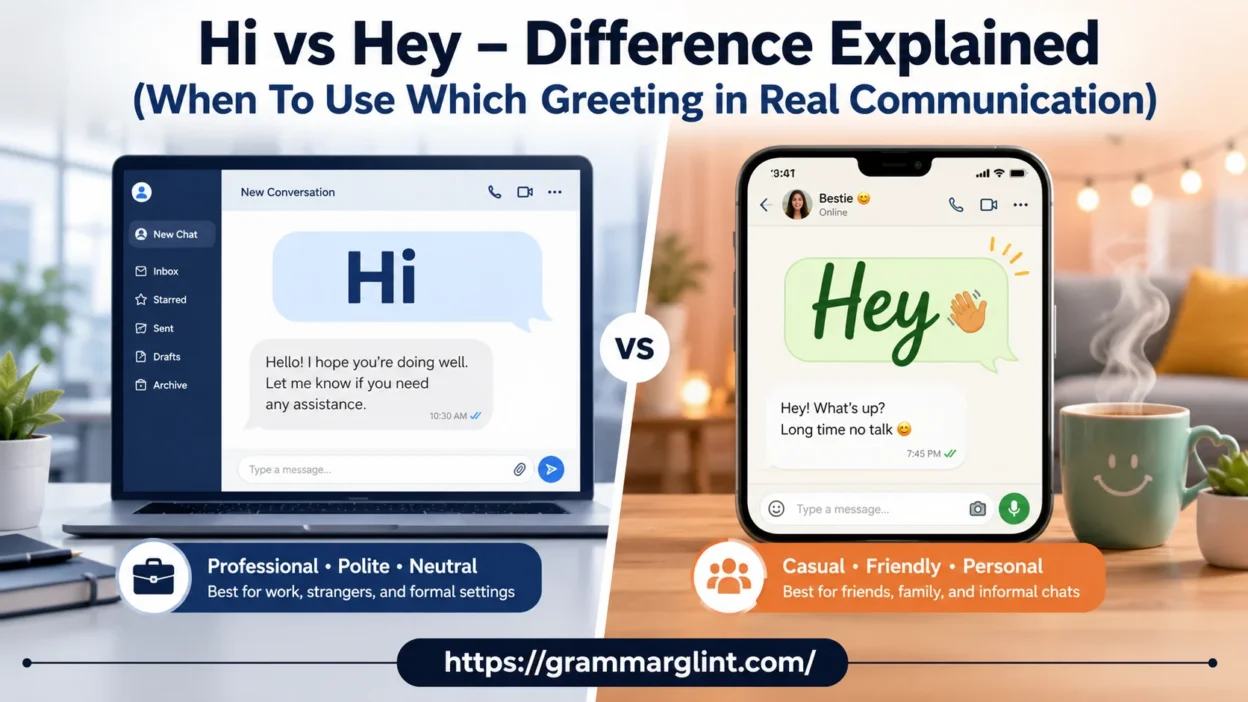 Hi vs Hey