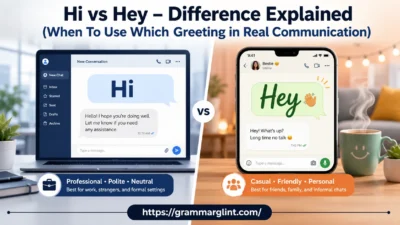 Hi vs Hey