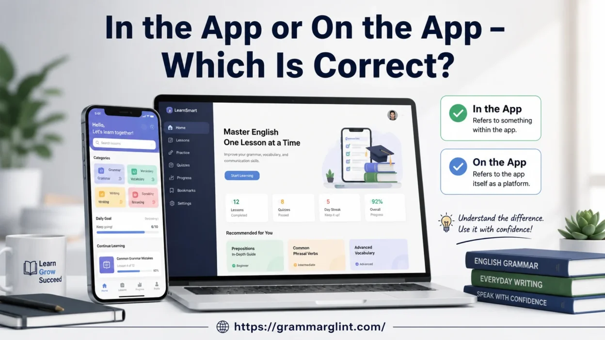 In the App or On the App