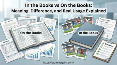 In the Books vs On the Books