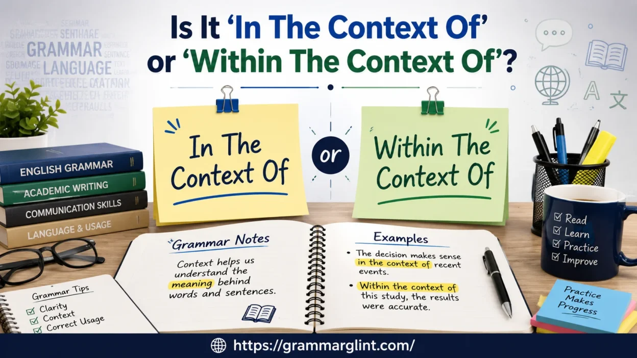 In The Context Of or Within The Context Of