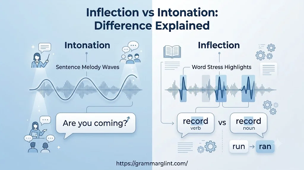 Inflection vs Intonation