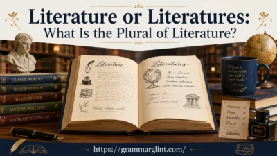 Literature or Literatures
