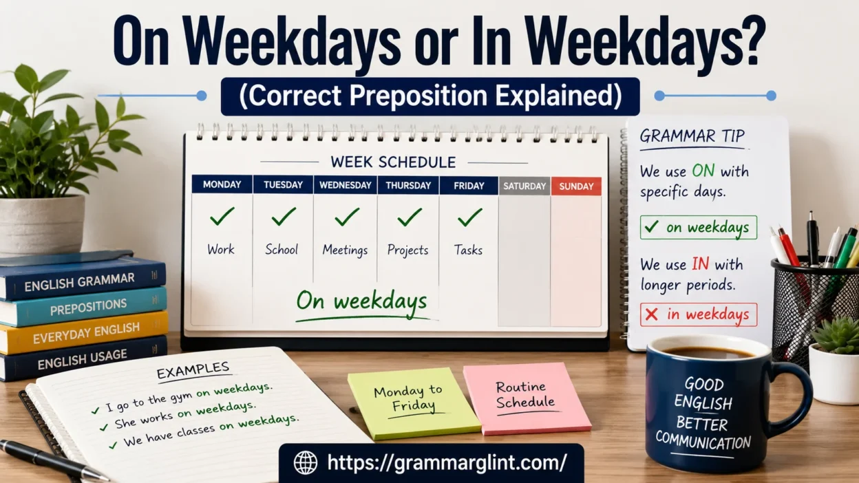 On Weekdays or In Weekdays
