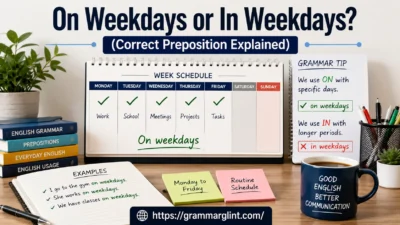 On Weekdays or In Weekdays