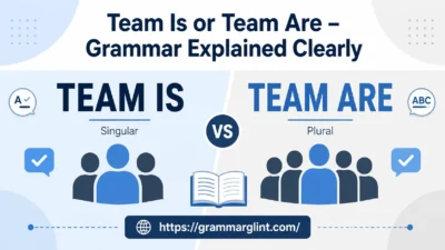 Team Is or Team Are