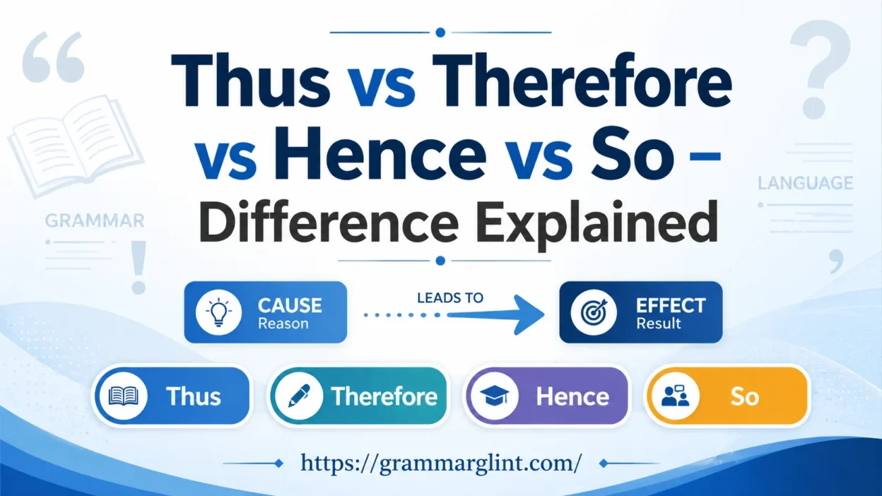 Thus vs Therefore vs Hence vs So
