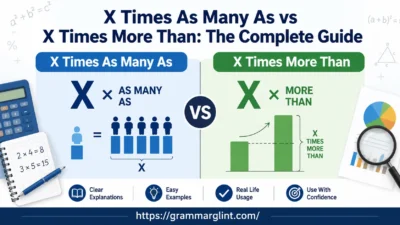 “X Times As Many As” vs. “X Times More Than”