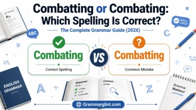 Combatting or Combating
