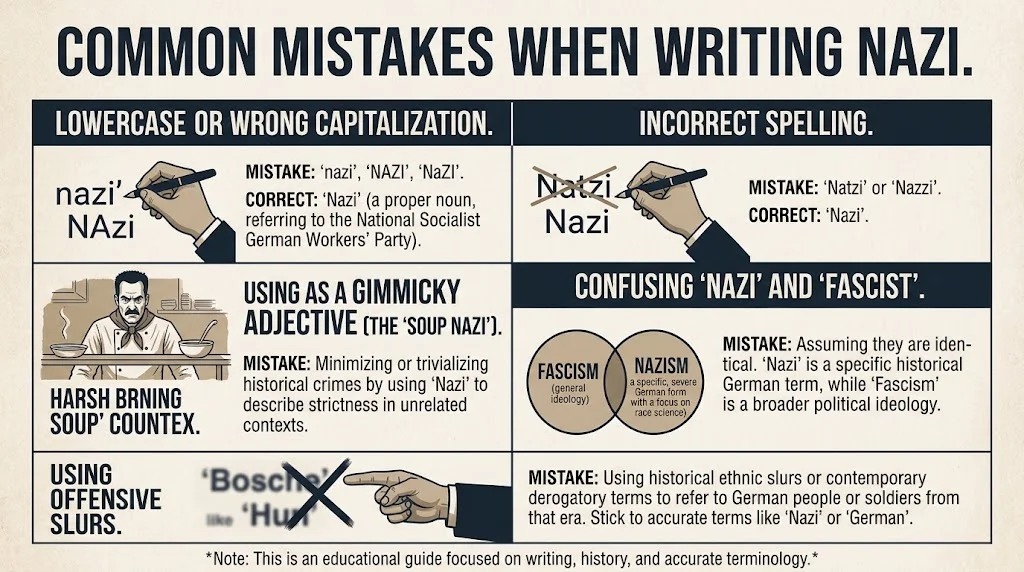 Common Mistakes When Writing Nazi