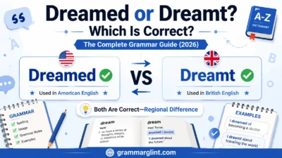 Dreamed or Dreamt