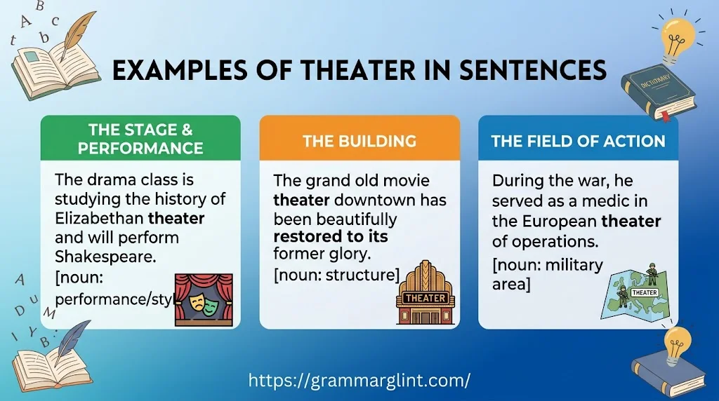 Examples of Theater in Sentences