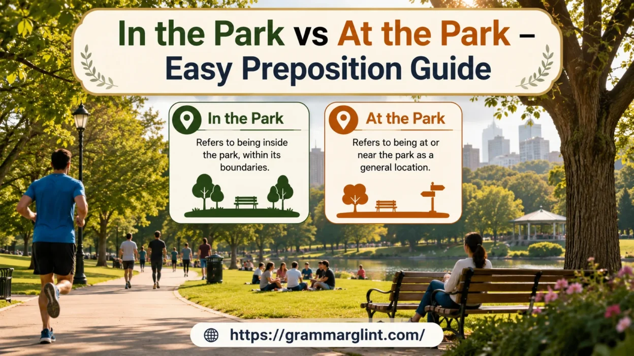 In the Park vs At the Park
