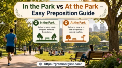 In the Park vs At the Park