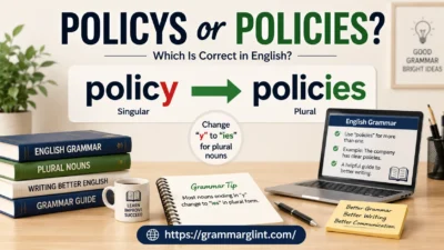 Policys or Policies